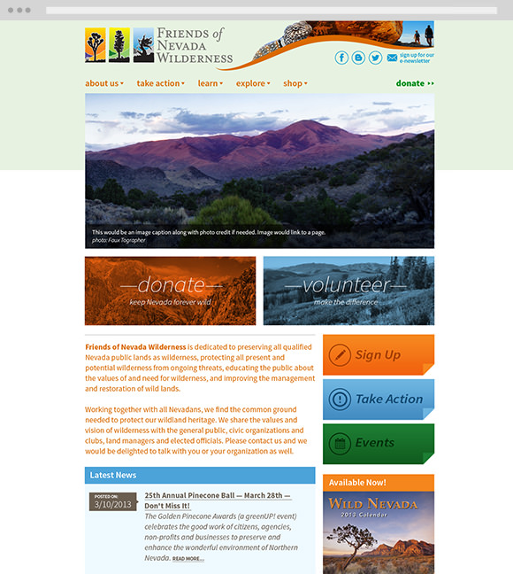 friends of nevada wilderness homepage