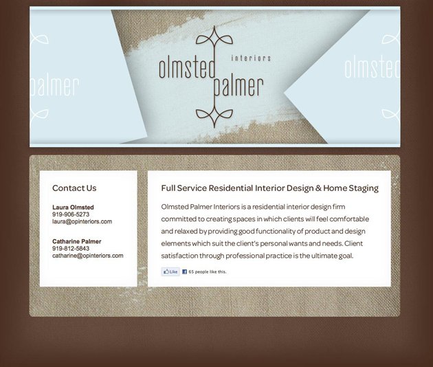 olmsted palmer landing page