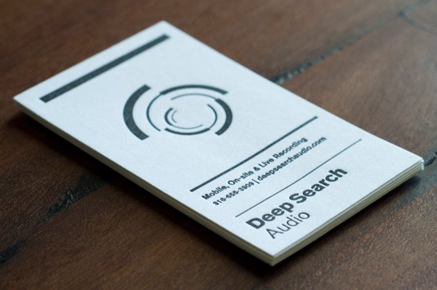 deep search audio business card