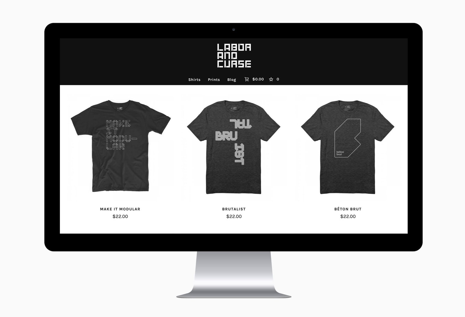 labor and curse design shop site