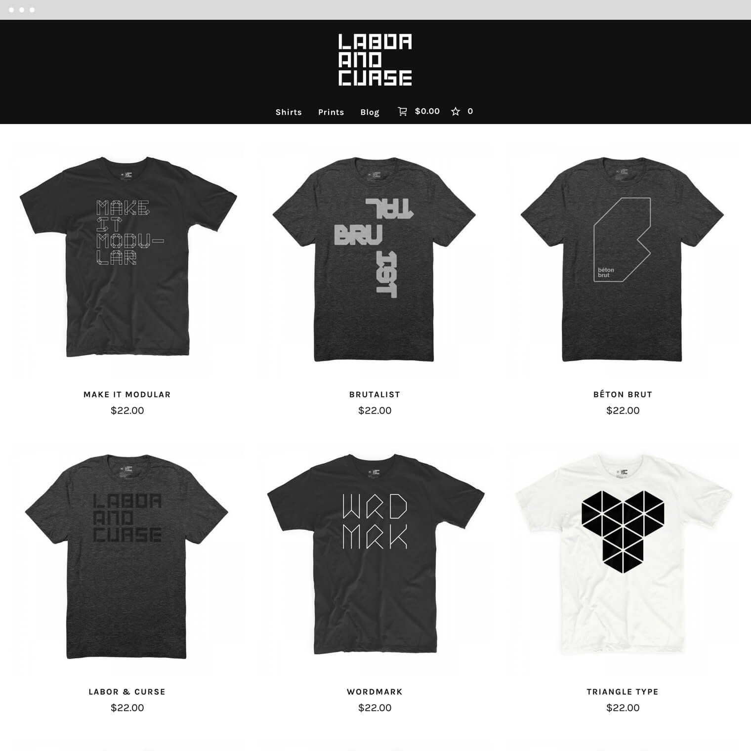 labor and curse shop site